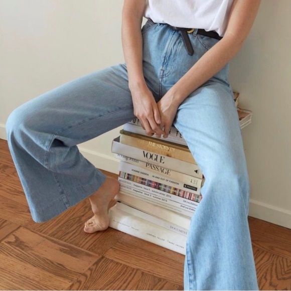 Everlane Denim - Everlane The Summer Wide Leg Jean Light Wash Sz 26